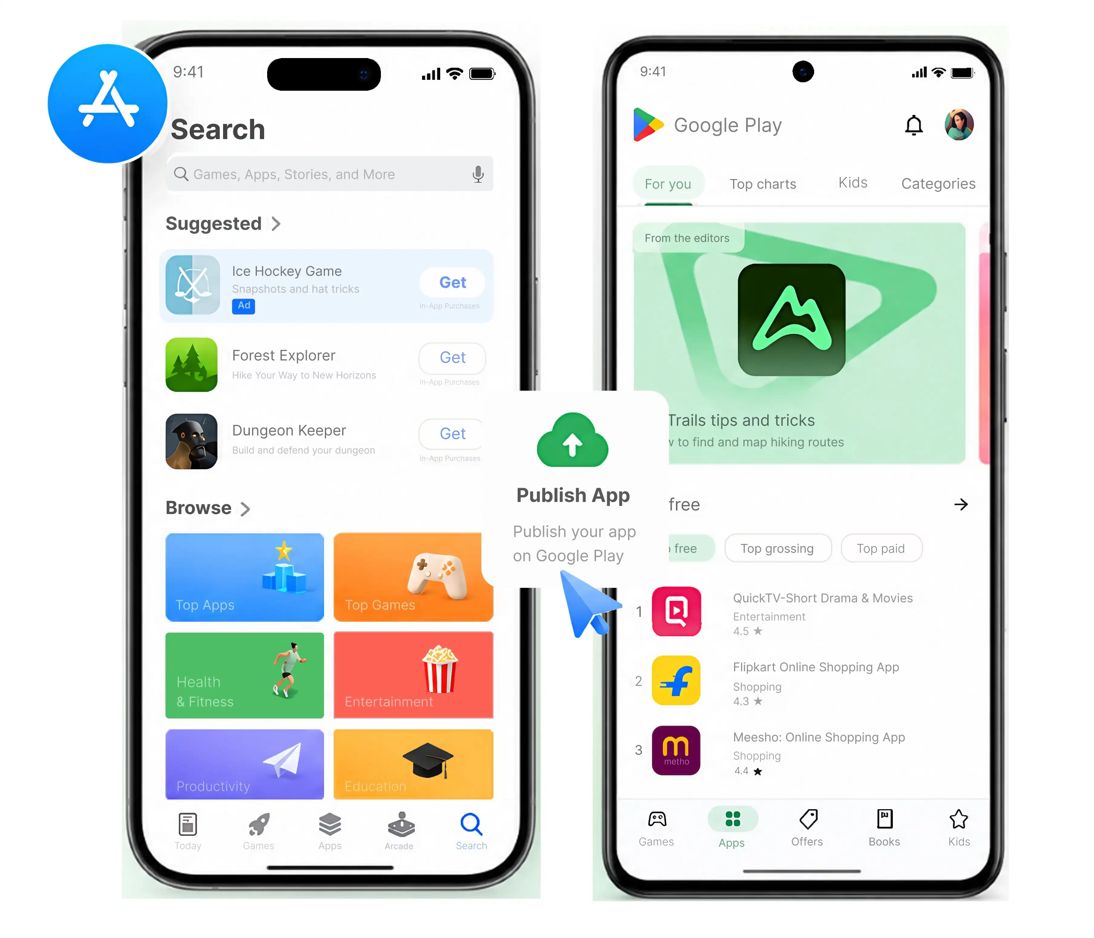 App store submission and launch support